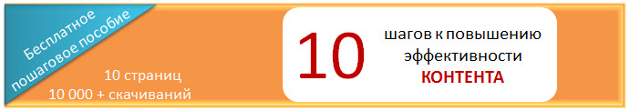 Десять шагов к повышению эффективности контента